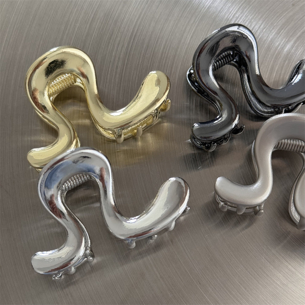 Minimalist Irregular Metal Hair Claw Clip MK2MBEP6W6HCP362