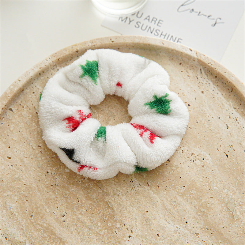Velvet Christmas Hair Scrunchies - DippedShop Wholesale - #8659