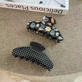 Cute Polka Dot Shell Print Large Hair Claw MK2PPM6W6HCP351