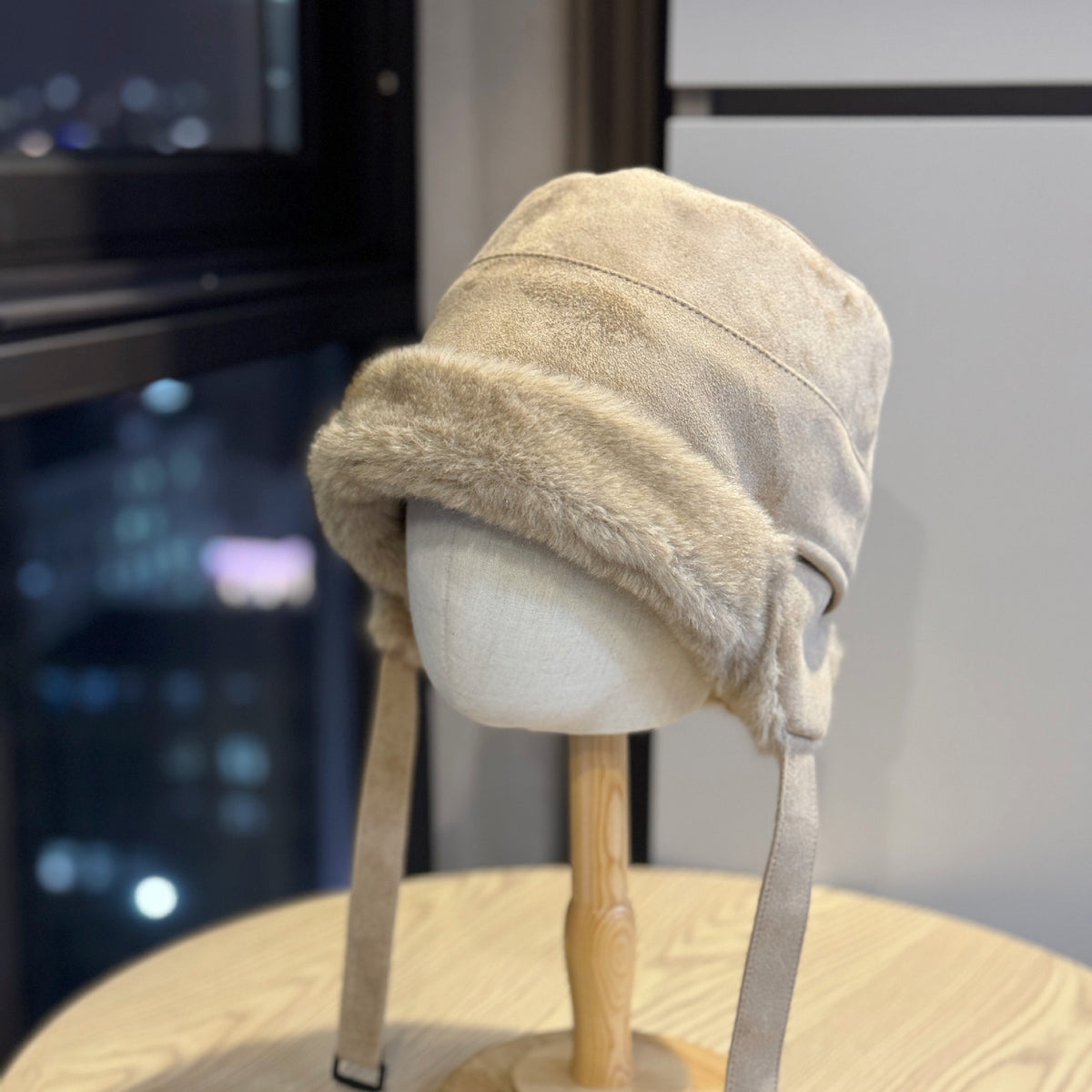 Faux Fur Earflap Aviator Cap - DippedShop Wholesale - #6451