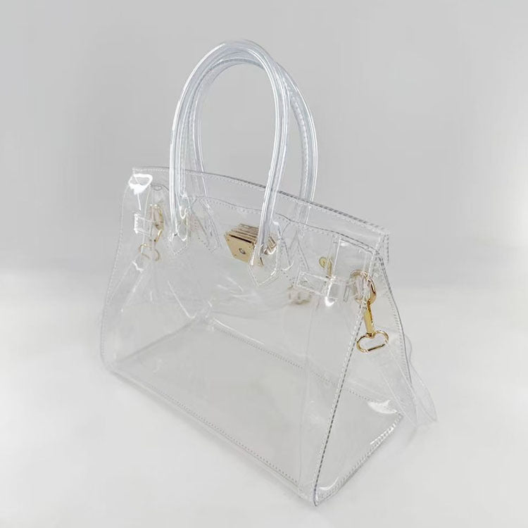 Jelly Clear Tote Stadium Approved Shoulder Bag 6W10BBG2123