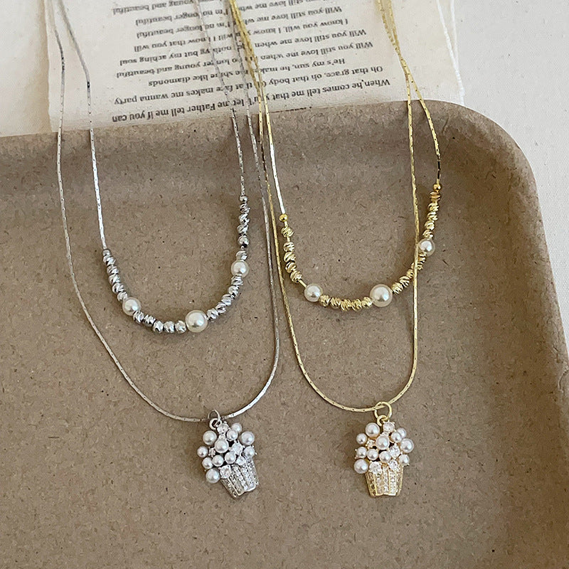Cupcake Pendant Choker Necklace - DippedShop Wholesale - #8339