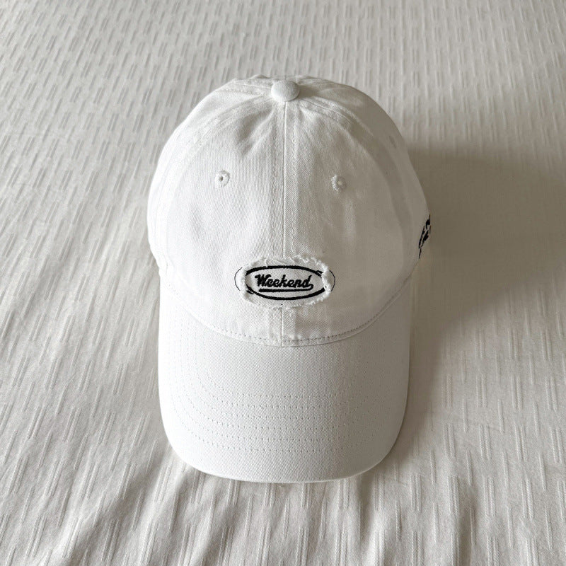Vintage Distressed Letters Embroidery Baseball Caps MK2COW6W6HAT229