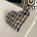 Sweet Printed Heart Acetate Hair Clip6W6HPN104