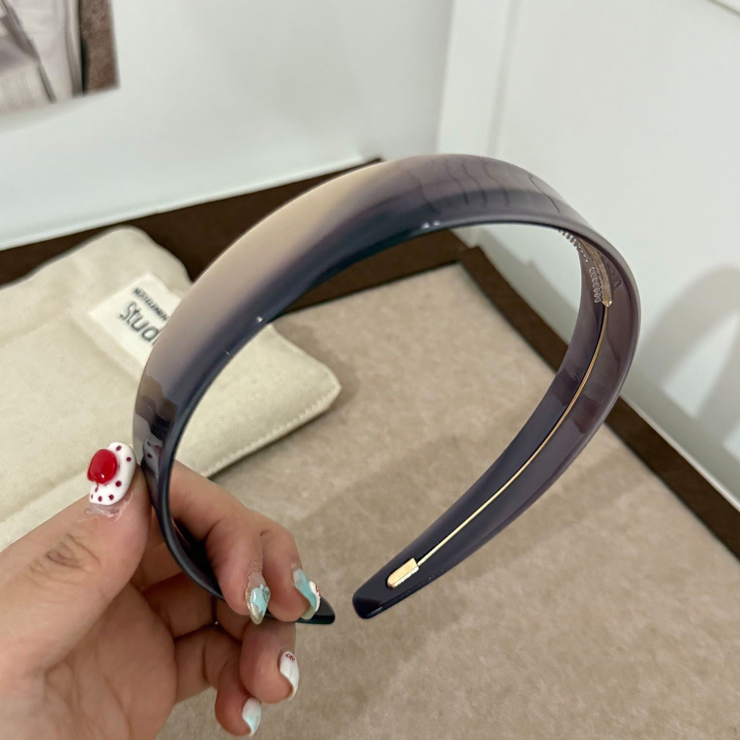 Minimalist Solid Color Anti-Slip Acetate Headband MK2SPM6W6HBD44
