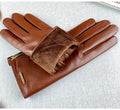 Leather Fleece Lined Gloves - DippedShop Wholesale - #0499