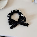 Bowknot Pearl Polka Hair Tie - DippedShop Wholesale - #8339