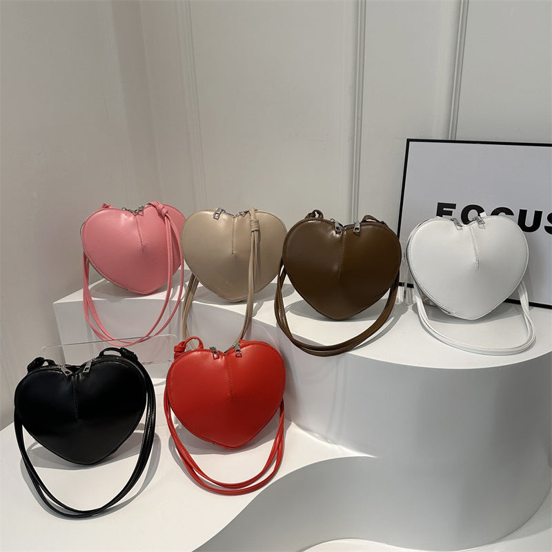 Heart-Shaped Crossbody Bag - DippedShop Wholesale - #1875