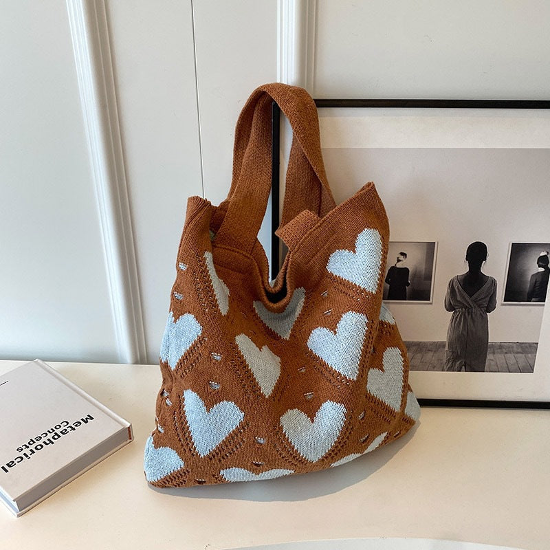 Love Knit Tote Bag - DippedShop Wholesale - #1939