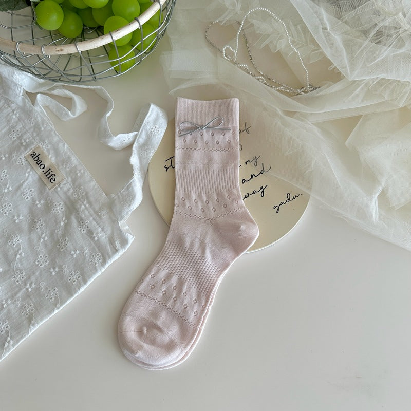 Cute Bow Knot Socks - DippedShop Wholesale - #0275