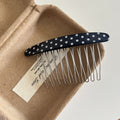 Polka Dot Oval Bangs Hair Comb Clip MK2MBEP6W6HPN10