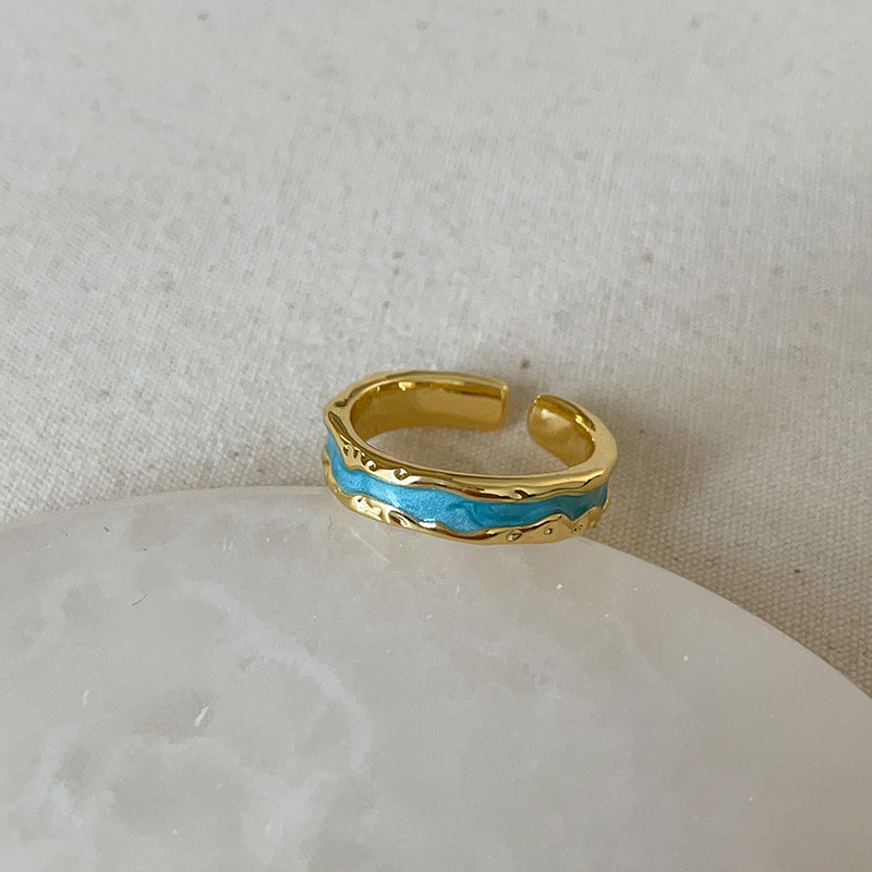 Open Pearl Rhinestone Ring - DippedShop Wholesale - #5267