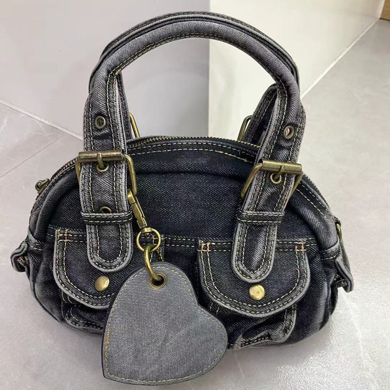 Punk Style Denim Mini Shoulder Crossbody Bag 6W10BBG2377