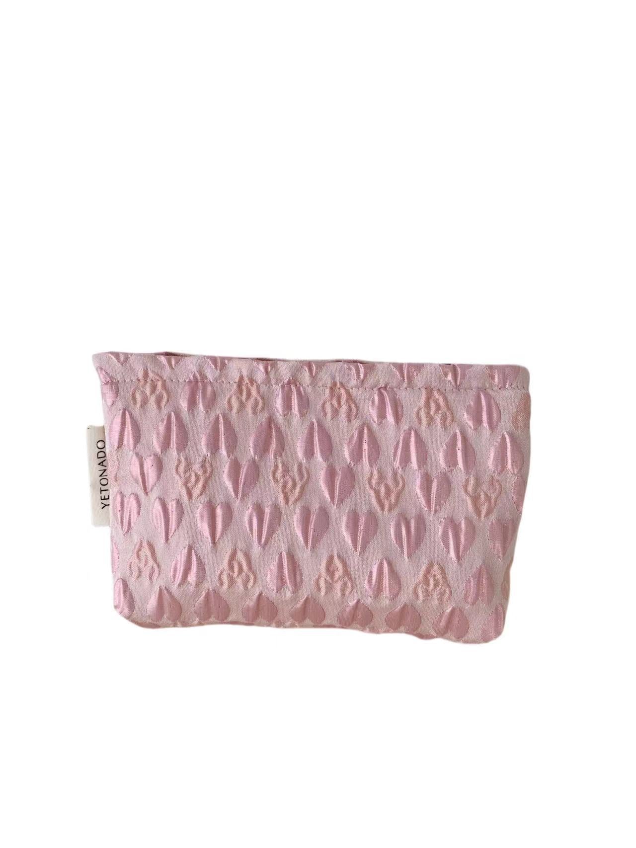 Cute 3D Heart Print Outdoor Portable Cosmetic Bag 6S10BOB1109