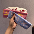 Casual Letter Print Stretch Headband - DippedShop Wholesale - #1827