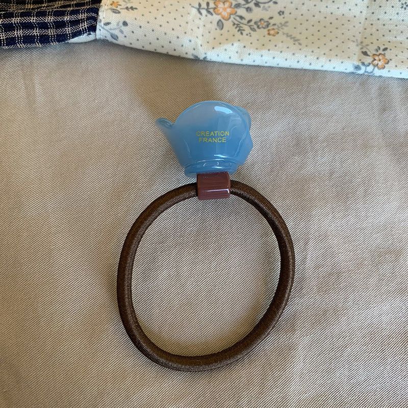 Retro Acetate Rose Elastic Hair Tie MK2BLW6W6HHT14
