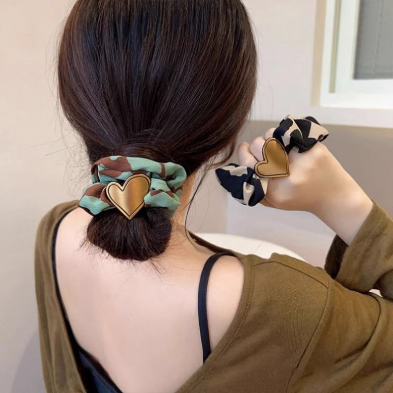 Heart Elastic Hair Tie - DippedShop Wholesale - #7779