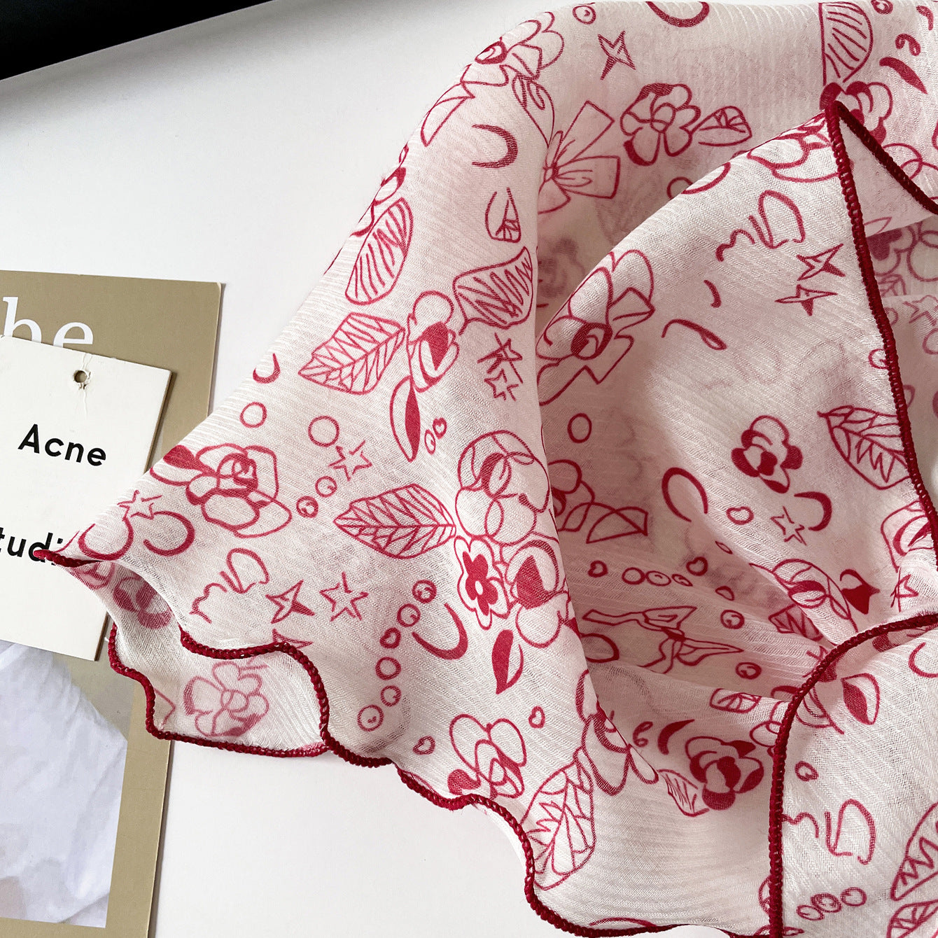 Floral Lightweight Scarf - DippedShop Wholesale - #4291