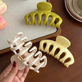 Minimalist Solid Color Durable Large Hair Claw 8AS6HCP280L