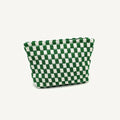 Large Plaid Knit Makeup Bag - DippedShop Wholesale - #0115