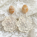 3D Flower Dangle Earrings - DippedShop Wholesale - #8739
