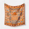 Fashion Abstract Print Versatile Square Silk Scarf 8BW6NSI14