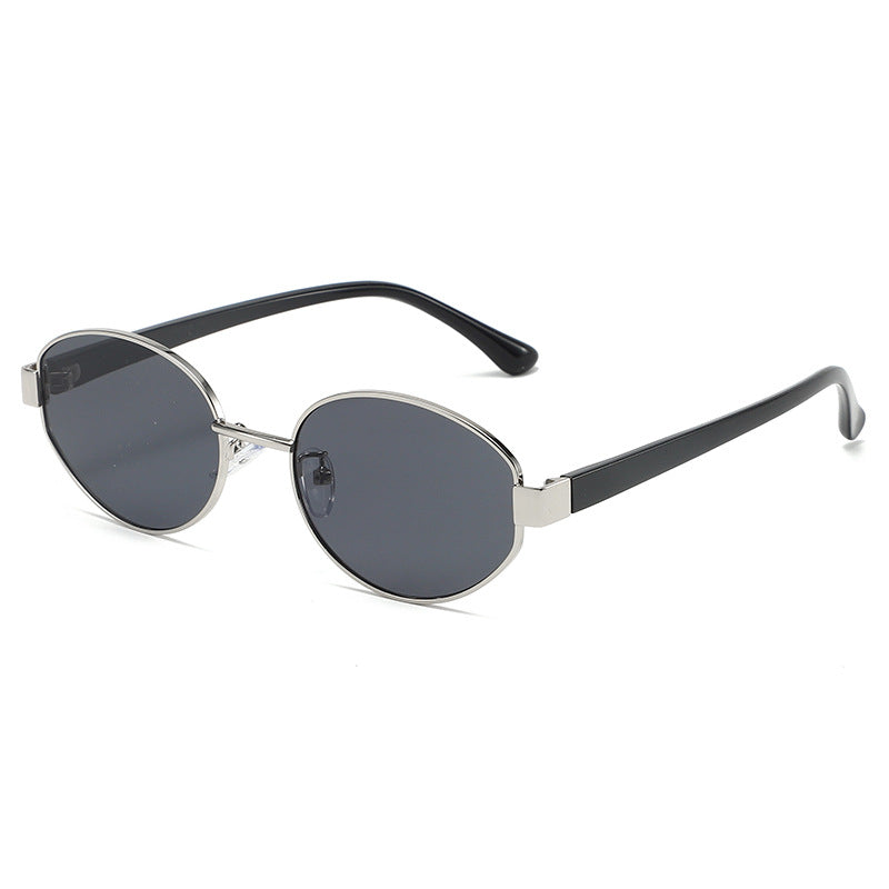 Retro Oval Frame Sunglasses - DippedShop Wholesale - #6579