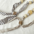 Minimalist Striped Beaded Adjustable Scarf Necklace MK2BW6W6JNC233