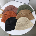 Straw Hollow Bucket Hat - DippedShop Wholesale - #4803