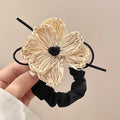Straw Woven Flower Hair Claw Scrunchie MK2BLW6W6HSR117