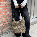 Vintage Leopard Print Large Capacity Shoulder Bag 6W10BBG1954