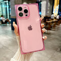Soild Color Square Transparent Phone Case for iPhone 6Z13HPC196