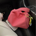 Simple Solid Color PU Handbag 6S10BBG1548