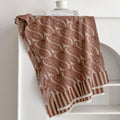 Thermal Paisley Tassel Scarf - DippedShop Wholesale - #2387