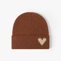 Heart Jacquard Knit Beanie - DippedShop Wholesale - #1539