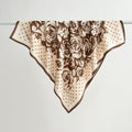 Paisley Print Luxury Mulberry Silk Square Scarf MK2BW6W6NSI04
