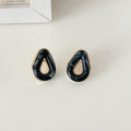 Minimalist Solid Color Hollow Acrylic Stud Earring 6W6JER559