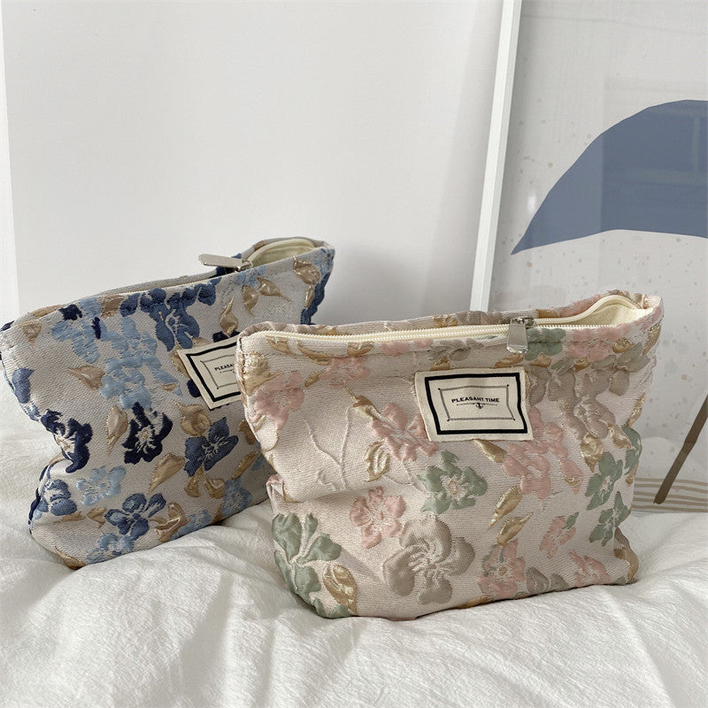 Flower Print Sweet Large Capacity Make Up Bag DP25A579