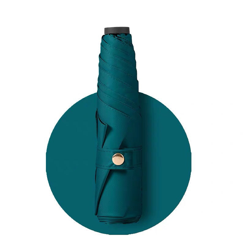 Minimalist Solid Color Portable Comapct Folding Umbrella DP26UL09