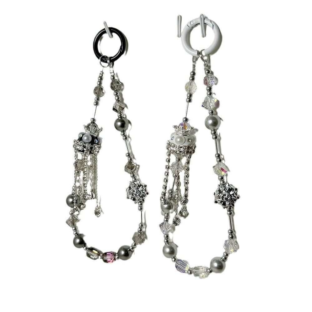 Minimalist Crystal Tassel Keychain Bag Charm DP25C901