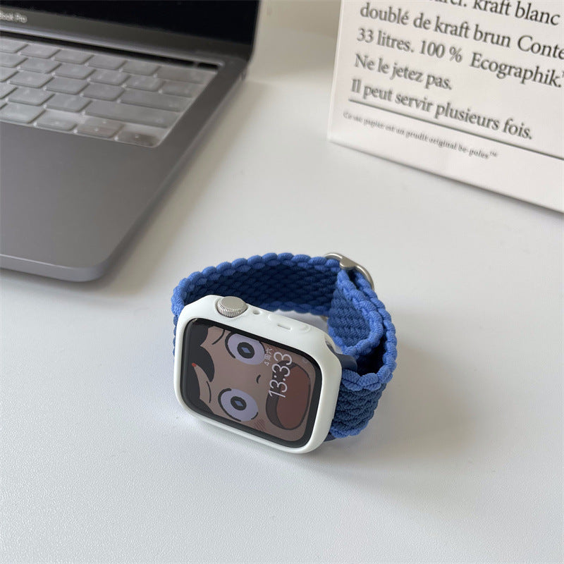 Color Block Nylon Weave Watch Band 6W6JWA140