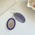 Chic Glitter Solid Color Oval Hair Combs Set MK2BLM6C5CB89