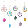 Natural Stones Purple Crystal Moon Wrap Suncatchers MK2CZAS6H7HLS74