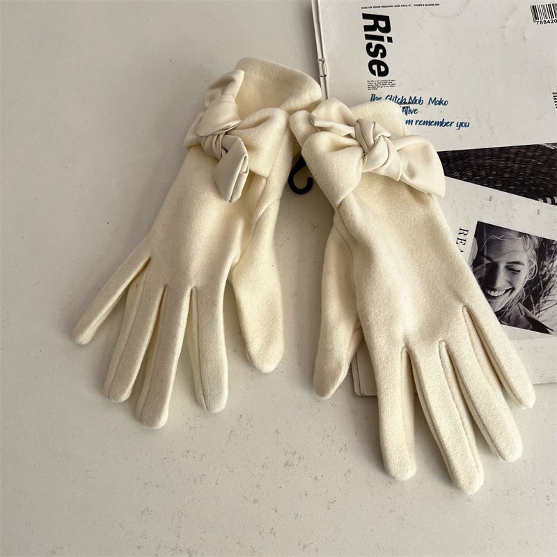 Elegant Bow Knot Warm Touchscreen - DippedShop Wholesale - #9491