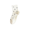 Flower Print Crew Socks - DippedShop Wholesale - #2787