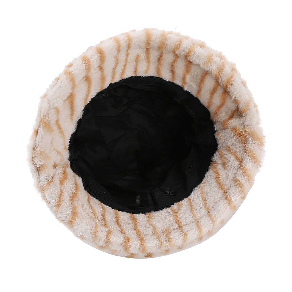 Trendy Zebra Print Color Block Warm Bucket Hat 6W6HAT815
