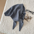 Trendy Solid Color Knit Headscraf Triangle Scarf 6W6NSC91