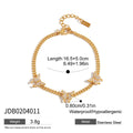 Chunky Gold Plated Cubic Zirconia Chain Bracelet MK2ZCEP6W6JBR80