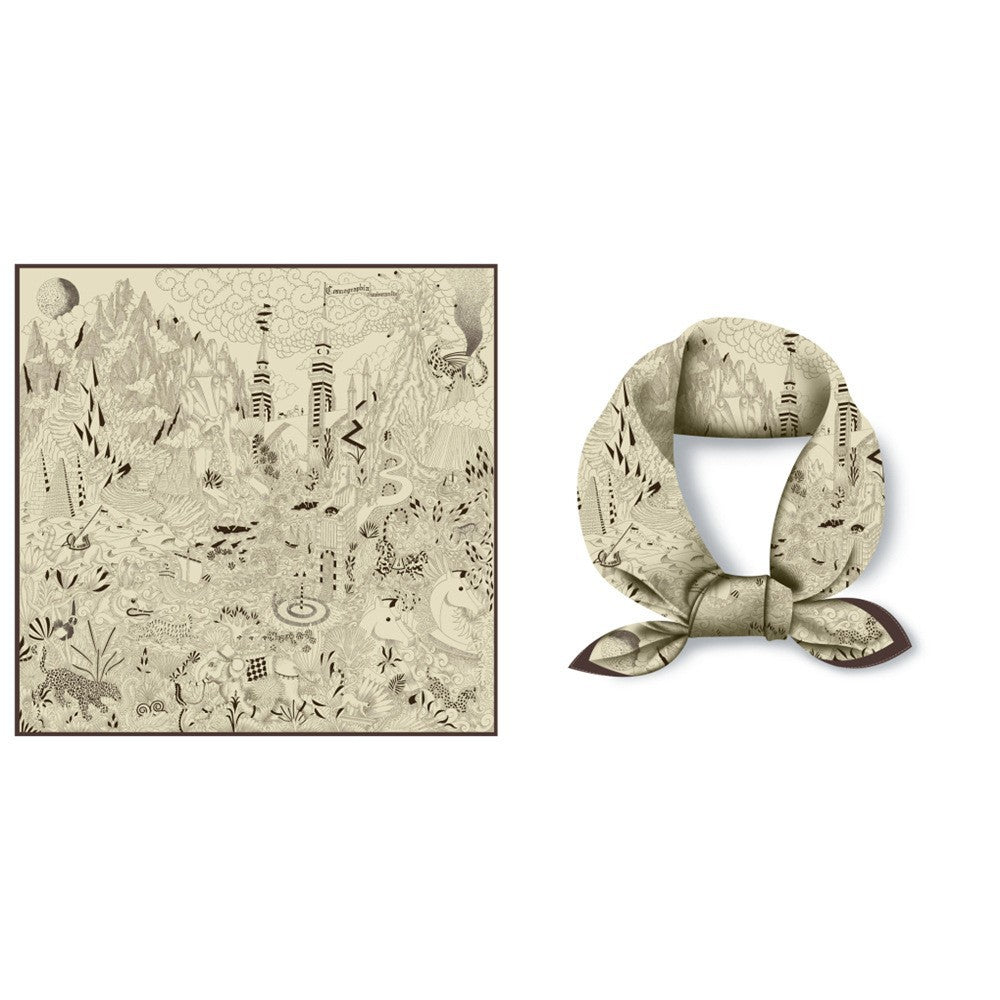 Abstract Universe Silk Scarf - DippedShop Wholesale - #9699