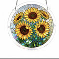 Colorful Stained Glass Style Puzzle Acrylic Suncatcher 6H7HLS181